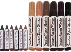 Reparationskit med 6 Pennor För Repiga Möbler & Golv