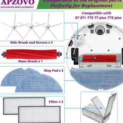 Reservdelar till Roborock S7/S7 Plus/T7/T7 Plus/T7s/T7s Plus 9 delar