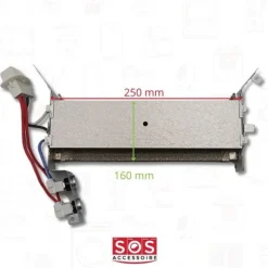 Resistance 2000W (144063-29109) - Torktumlare - BEKO, FAR, ALTUS, BLUESKY, COLDIS, DOMEOS, LISTO (13574)