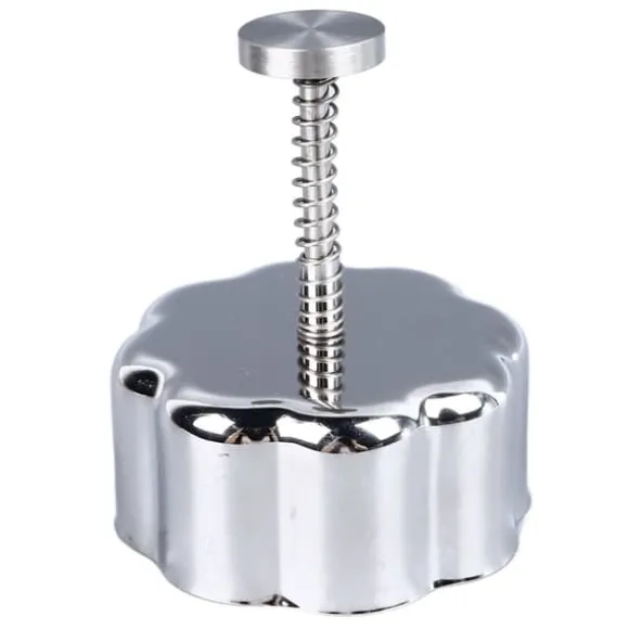 Risbollform 304 Rostfritt Stål Kreativ Avtagbar Säker Anti-Stick Onigiri Form För Baby Tillskottsmat Lunchtillverkning Blomma