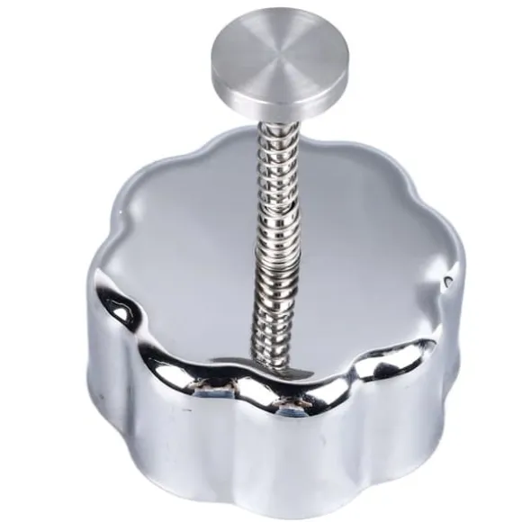 Risbollform 304 Rostfritt Stål Kreativ Avtagbar Säker Anti-Stick Onigiri Form För Baby Tillskottsmat Lunchtillverkning Blomma