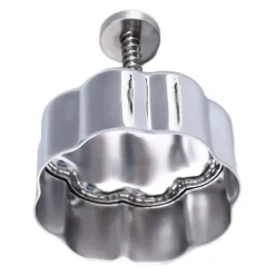 Risbollform 304 Rostfritt Stål Kreativ Avtagbar Säker Anti-Stick Onigiri Form För Baby Tillskottsmat Lunchtillverkning Blomma