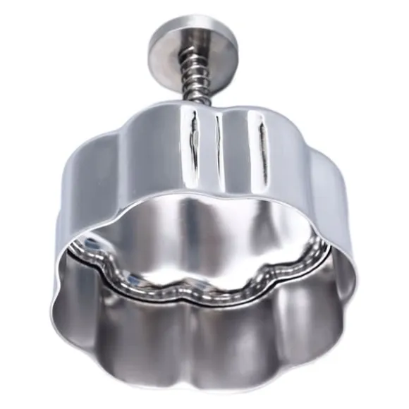 Risbollform 304 Rostfritt Stål Kreativ Avtagbar Säker Anti-Stick Onigiri Form För Baby Tillskottsmat Lunchtillverkning Blomma