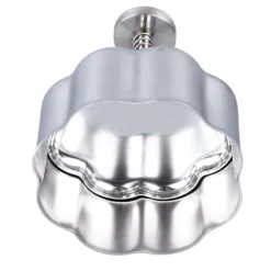 Risbollform 304 Rostfritt Stål Kreativ Avtagbar Säker Anti-Stick Onigiri Form För Baby Tillskottsmat Lunchtillverkning Blomma