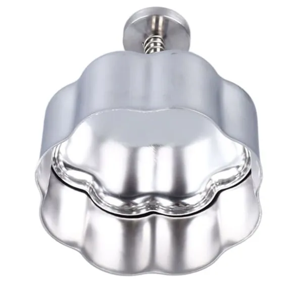 Risbollform 304 Rostfritt Stål Kreativ Avtagbar Säker Anti-Stick Onigiri Form För Baby Tillskottsmat Lunchtillverkning Blomma