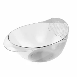 Ristvättskål Multifunktionell Plast Rissköljfilter Med Sidoavrinning För Kök Transparent