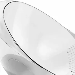 Ristvättskål Multifunktionell Plast Rissköljfilter Med Sidoavrinning För Kök Transparent