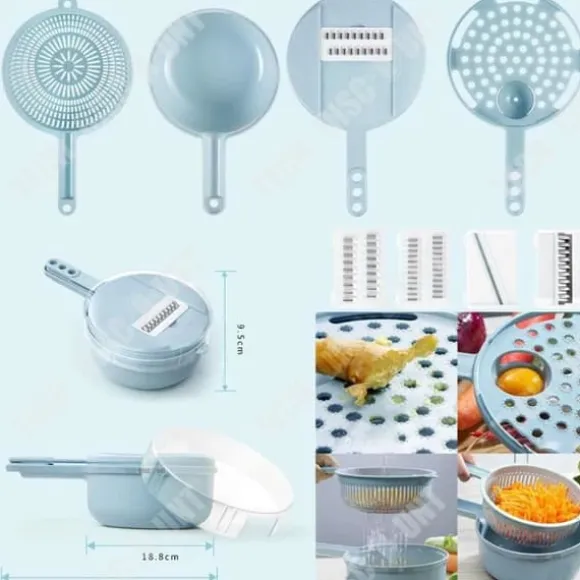 Rivjärn grönsakssil - TD® - Multifunktionell - Kompakt design - Vetestrå - 29x18.8x9.5cm