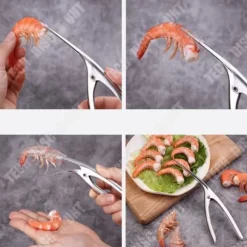 Räka kniv - TD® - Rostfritt stål 304 - 21x6.5 cm - Silver - Praktisk för köket