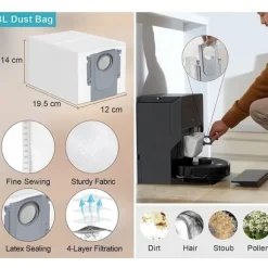 Roborock Tillbehörskit / Reservdelar S8 MaxV Ultra – Robotdammsugare – 25-Delar