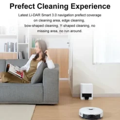 Robot Dammsugare Mopping - LIECTROUX - M70 PRO - 5000Pa - Automatisk Tömning Station - Laser