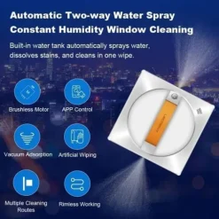 Robot Fönsterskrapa - LIECTROUX - YW710 - Dubbel Spraying - Röstassistent - Hastighet 3,5 minm