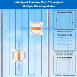 Robot Fönsterskrapa - LIECTROUX - YW710 - Dubbel Spraying - Röstassistent - Hastighet 3,5 minm
