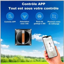 Robotfönsterputsare - Liectroux - YW910 - Dubbel Sprutning - AI Rengöring - 3 Automatiska Lägen