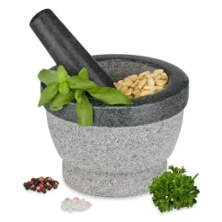 Robust granitmortel och mortelstöt