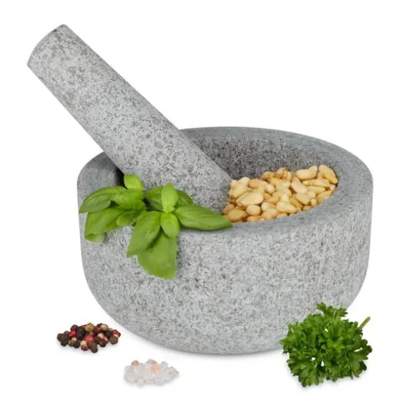 Robust granitmortel och mortelstöt