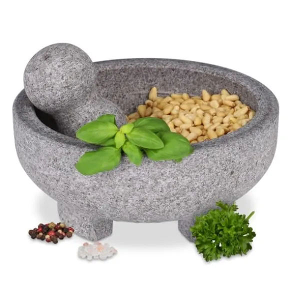 Robust mortel och stöt av granit