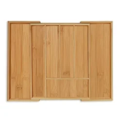 Robust utdragbar besticklåda av bambu