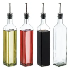 Robust vinäger- och oljedispenserset med 4