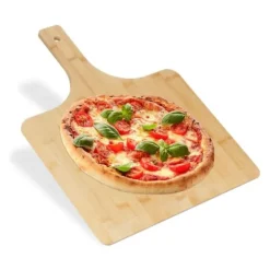 Robust XXL pizzaskal i bambu