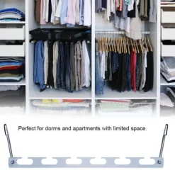 Robusta klädhängare 2 st 4 st metall multifunktionella vikbara tvättgalgar (#2)