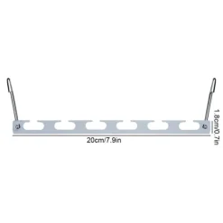 Robusta klädhängare 2 st 4 st metall multifunktionella vikbara tvättgalgar (#2)