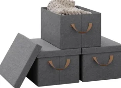 Rootz 3-delad förvaringslåda med lock - Organiseringsfack i tyg - Hopfällbar design - Material som andas - 20L/27L/36L/51L - Multifunktionell - 1x 20L | CDON