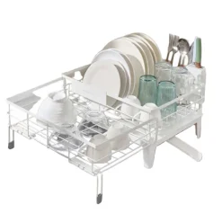 Rootz Drip Frame - Tvätttorkningsställ - Space Saver - Steel & PP Plastic - White - 31-56 cm x 42 cm x 20 cm