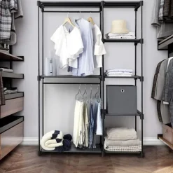 Rootz Garderob - Öppen garderob - Sovrumsmöbler - Garderob - Garderob Förvaring - Klädskåp - Fristående garderob - Garderobsorganisation - Modern gard | CDON