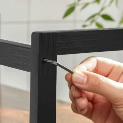 Rootz Spice Rack - Kryddställ Organizer - 3 nivåer Kryddställ - Kryddhylla - Vintage Brun/Svart - 41 x 18 x 53 cm