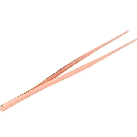 Rose Gold Rostfritt Stål Kök Pincett Mat Clip - Tandspets Matlagning Verktyg för hemmabruk
