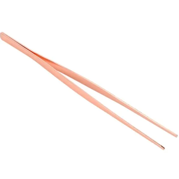 Rose Gold Rostfritt Stål Kök Pincett Mat Clip - Tandspets Matlagning Verktyg för hemmabruk