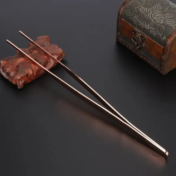 Rose Gold Rostfritt Stål Kök Pincett Mat Clip - Tandspets Matlagning Verktyg för hemmabruk