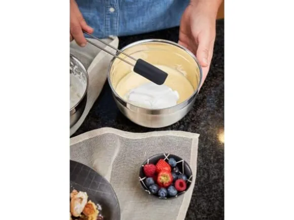 Rosle silikon/RVS svart 20 x 2,6 cm grytunderlägg