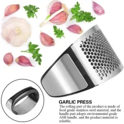 Rostfri vitlökspress - Effektiv köksfärs