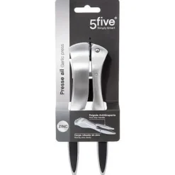 Rostfri vitlökspress med gummigrepp