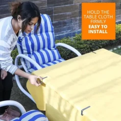 Rostfria bordsduksklämmor i rostfritt stål, 12-pack, lämpliga för hem, restaurang, picknick, fest, matbord, rymmer bord upp till 4,8 cm tjocka