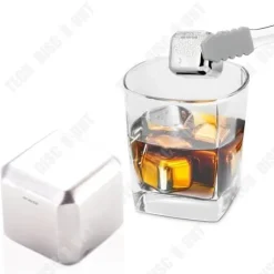 Rostfria isbitar - TD® - 8 bitar - Material 304 - Storlek 27mm - Spegeleffekt