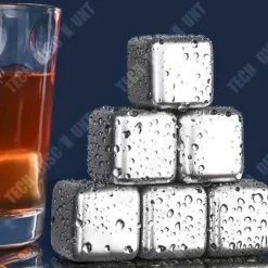 Rostfria isbitar - TD® - 8 bitar - Material 304 - Storlek 27mm - Spegeleffekt