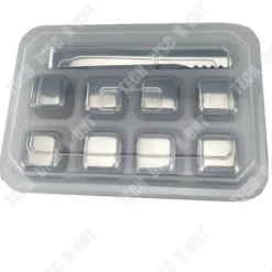 Rostfria isbitar - TD® - 8 bitar - Material 304 - Storlek 27mm - Spegeleffekt