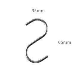 Rostfria S-Krokar, 10-pack