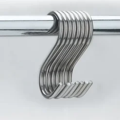 Rostfria S-Krokar, 10-pack