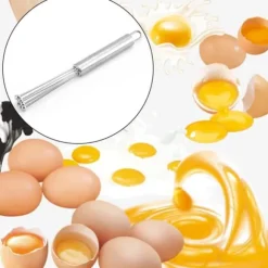 Rostfria Stålbollar Visp Äggvisp Blandning Matlagningsverktyg Fast Hållbar Gräddskummare Bakredskap