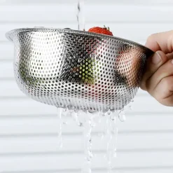 Rostfritt durkslag 14cm