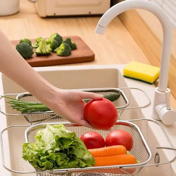 Rostfritt durkslag 38x28x8cm