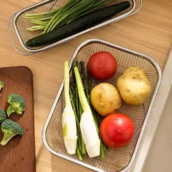 Rostfritt durkslag 38x28x8cm