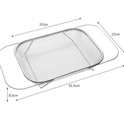 Rostfritt durkslag 38x28x8cm