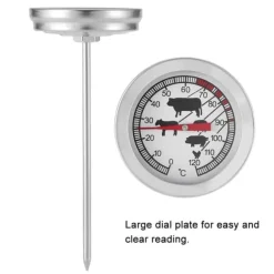 Rostfritt stål BBQ köttmjölk kökstermometer grill matlagningssond