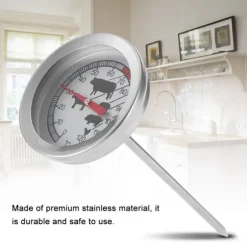 Rostfritt stål BBQ köttmjölk kökstermometer grill matlagningssond