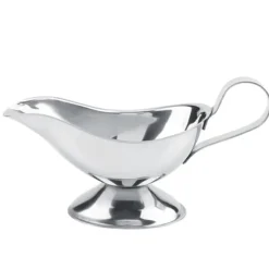 rostfritt stål biffpepparsåsbåt kryddbehållare för restaurangkök (3oz)